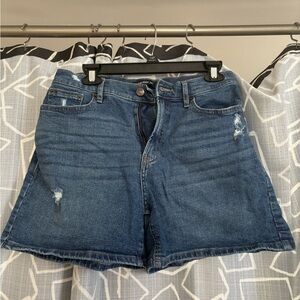 Calvin Klein Women's High-Rise Denim Mini Shorts - Size 28